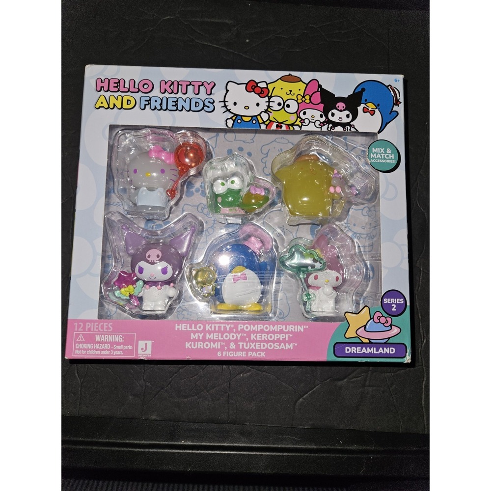 Hello Kitty 6 Figure Pack Series 2 Dreamland New